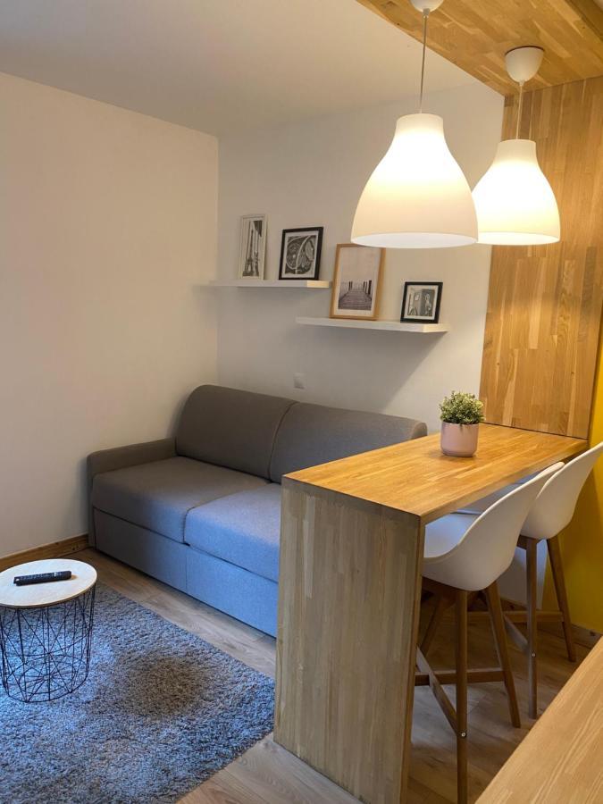 Centre Saint-Gervais studio Jaune moderne proche télécabine 2 pers Extérieur photo