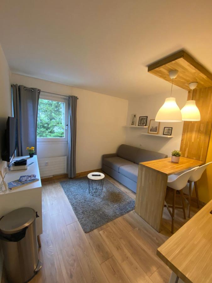 Centre Saint-Gervais studio Jaune moderne proche télécabine 2 pers Extérieur photo